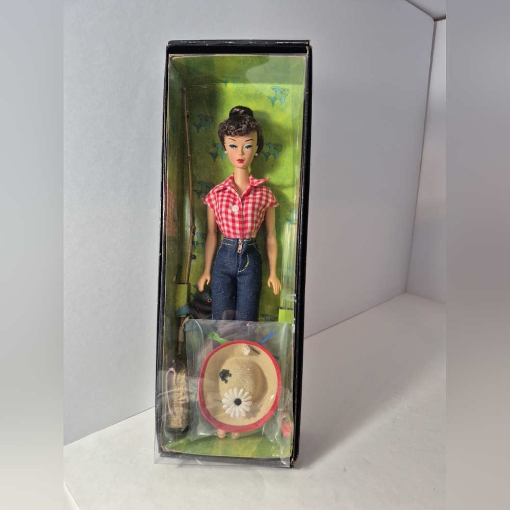 Barbie Picnic Set 1959 Vintage Repro Doll 2005 Gold Label Mattel